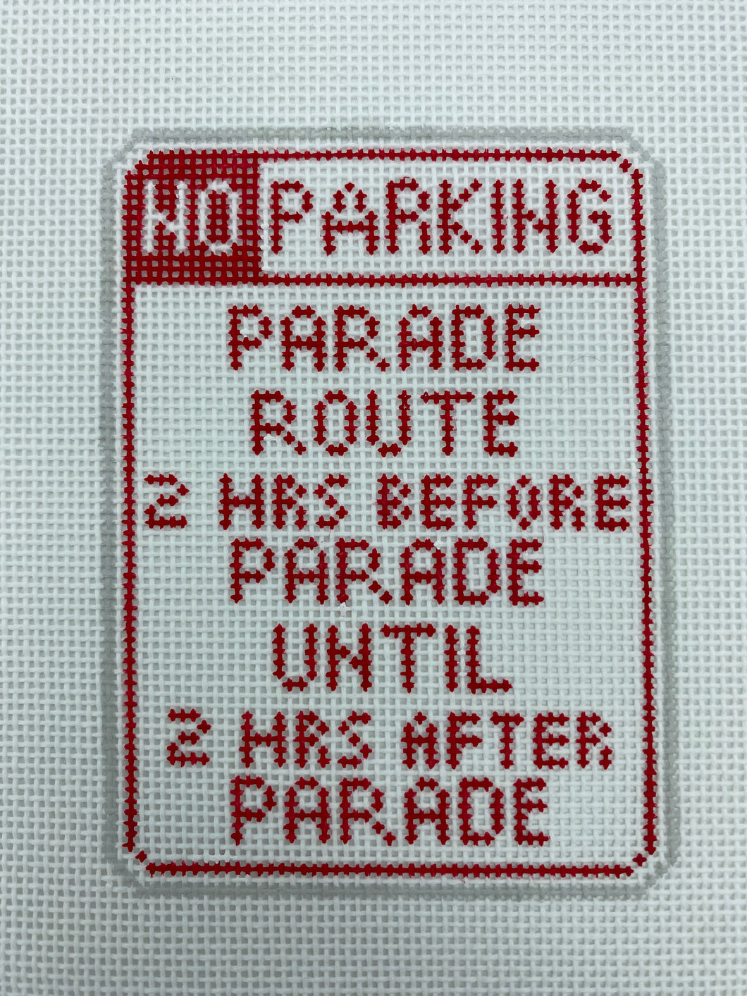 Parade Route NO Parking