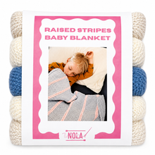 Load image into Gallery viewer, Raised Stripes Baby Blanket