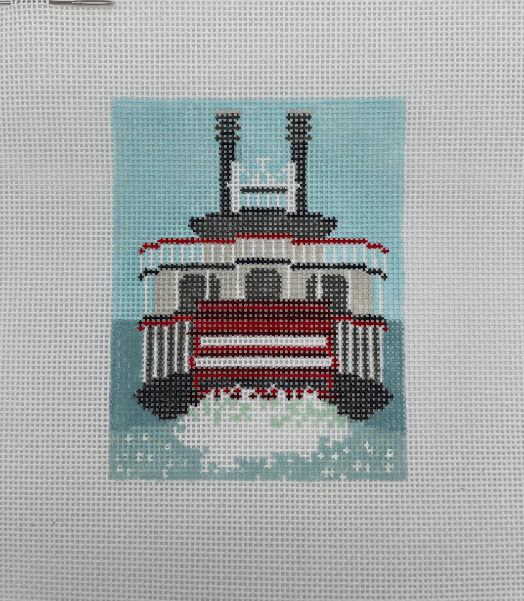 Riverboat Needlepoint Ornament/18 count