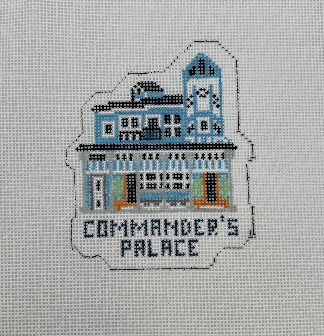 Commander's Palace Needlepoint Ornament