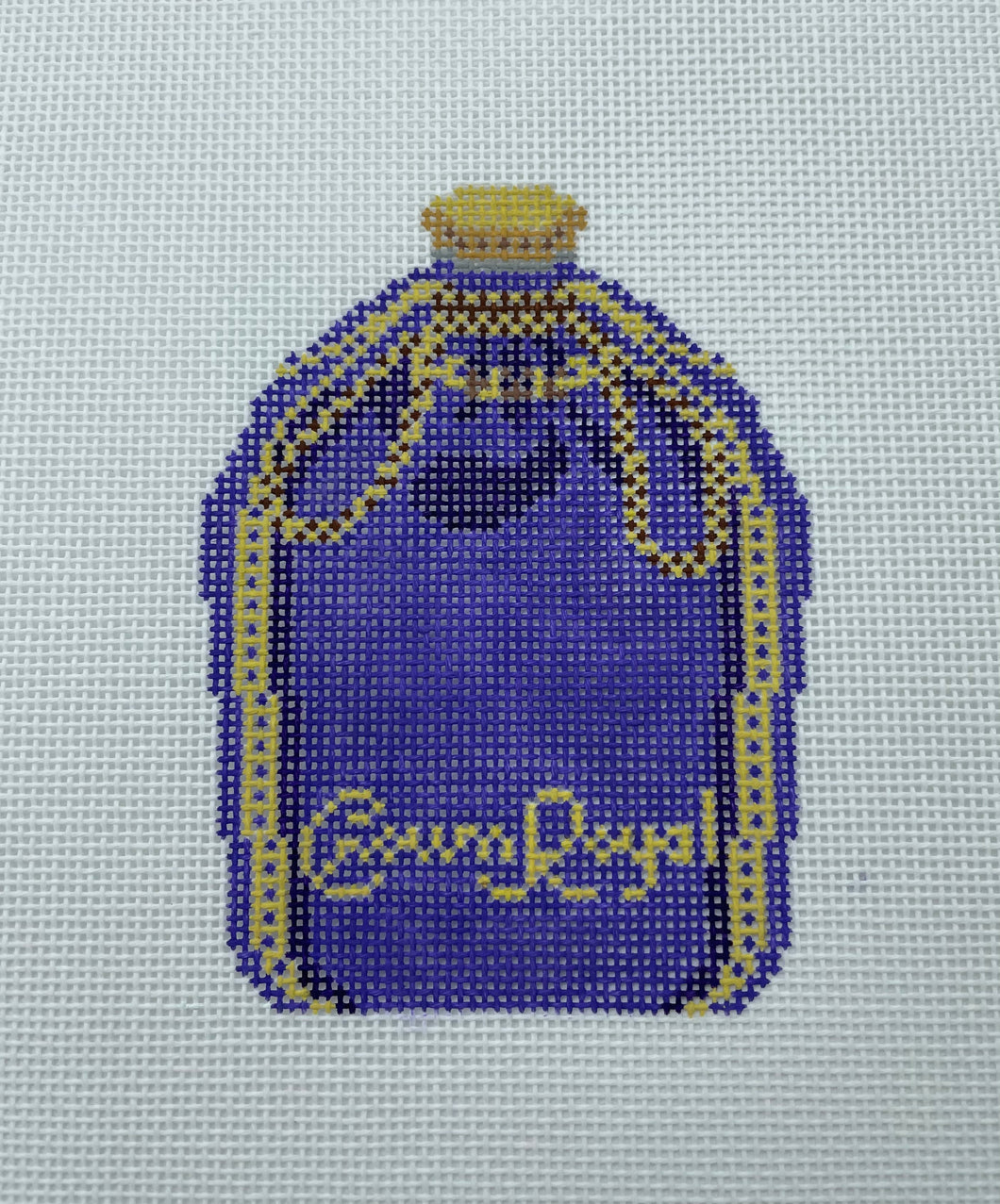 Crown Royal Needlepoint Ornament