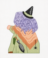 Load image into Gallery viewer, Halloween Witch with Cat and Spider Double Sided
