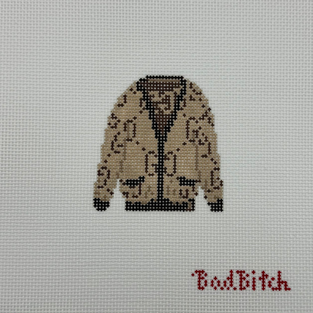 Cardigan by Bad Bitch Needlepoint