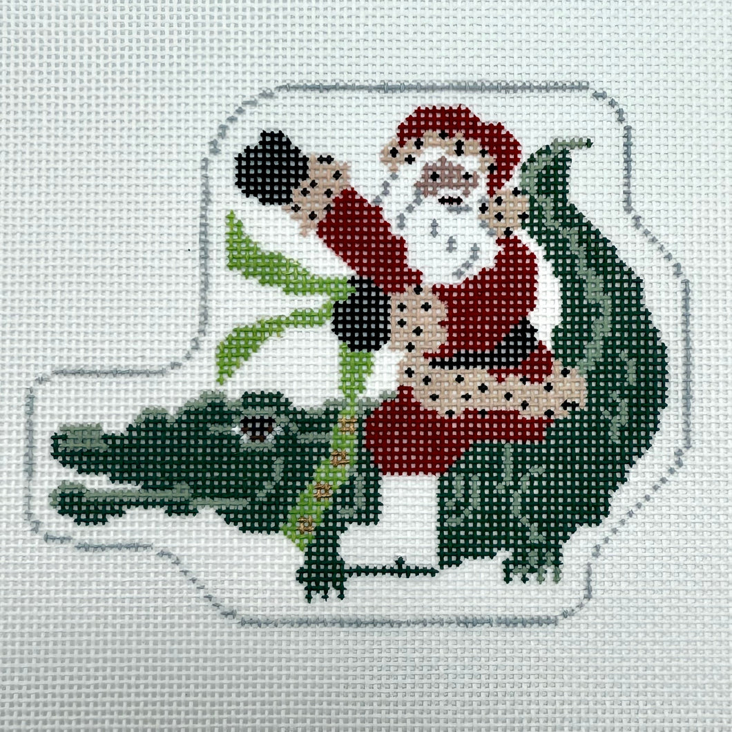 Santa Riding on a Gator