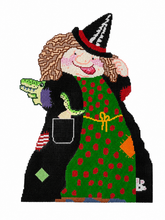 Load image into Gallery viewer, Halloween Witch with Gators and Owl Double Sided
