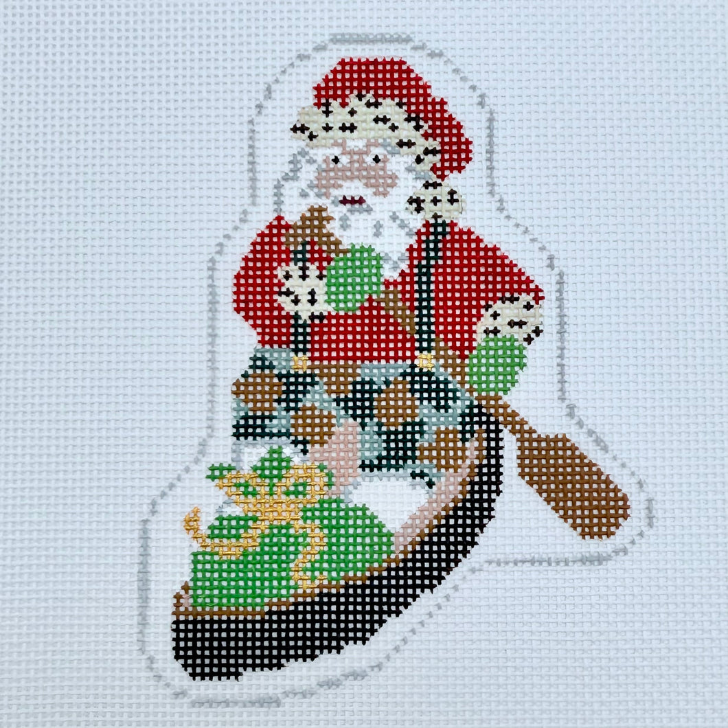 Santa in a Pirogue