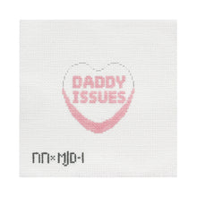 Load image into Gallery viewer, Daddy Issues Heart Needlepoint Canvas

