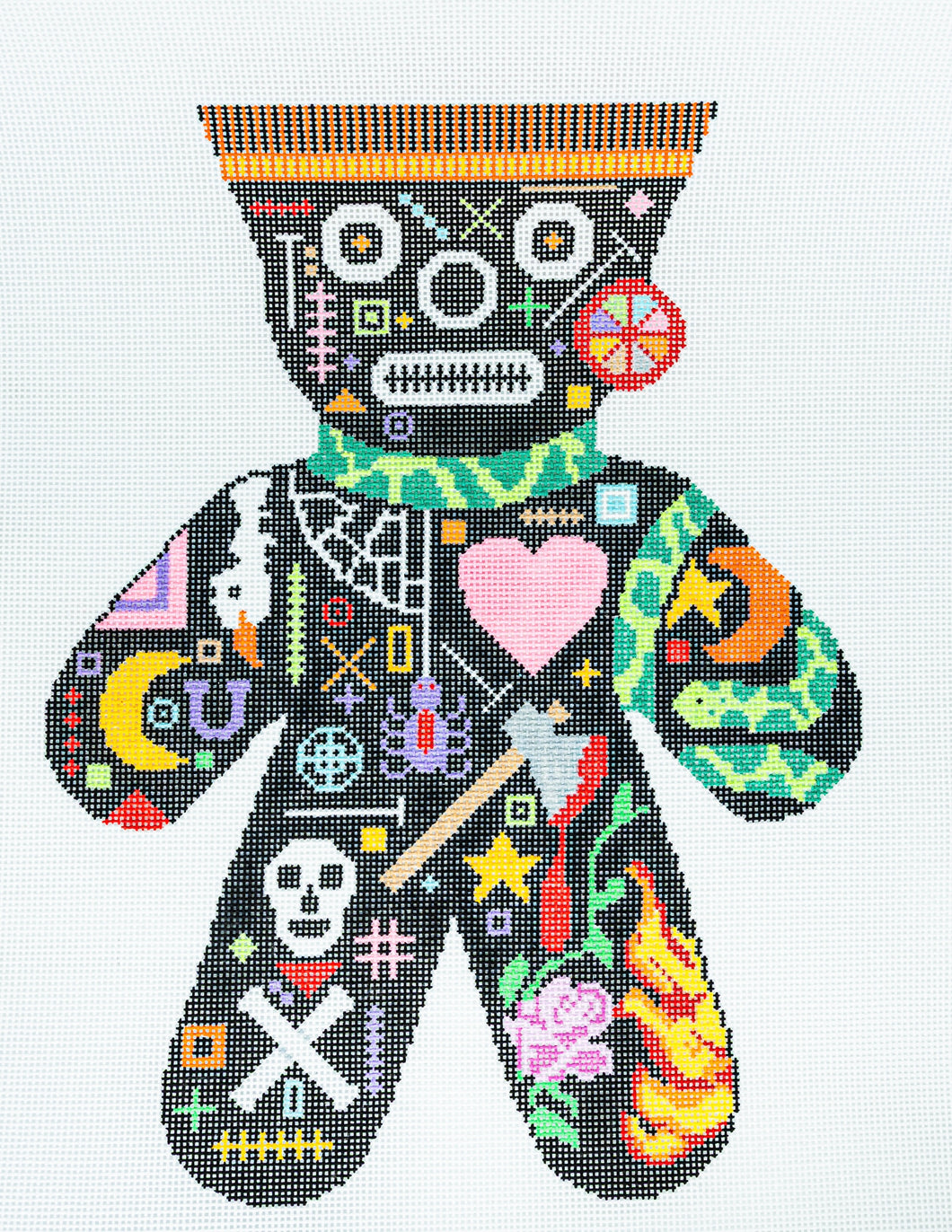Voodoo Doll Rose and Flame