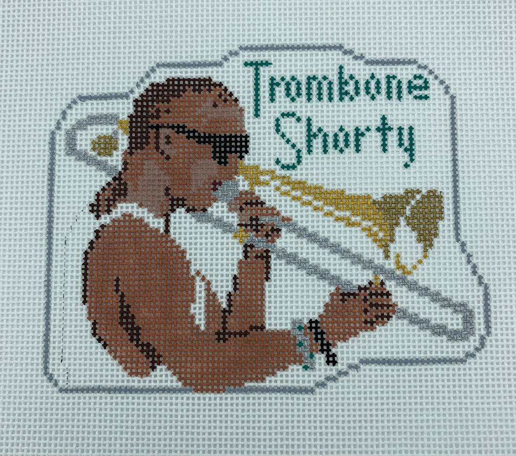 Trombone Shorty Needlepoint Ornament