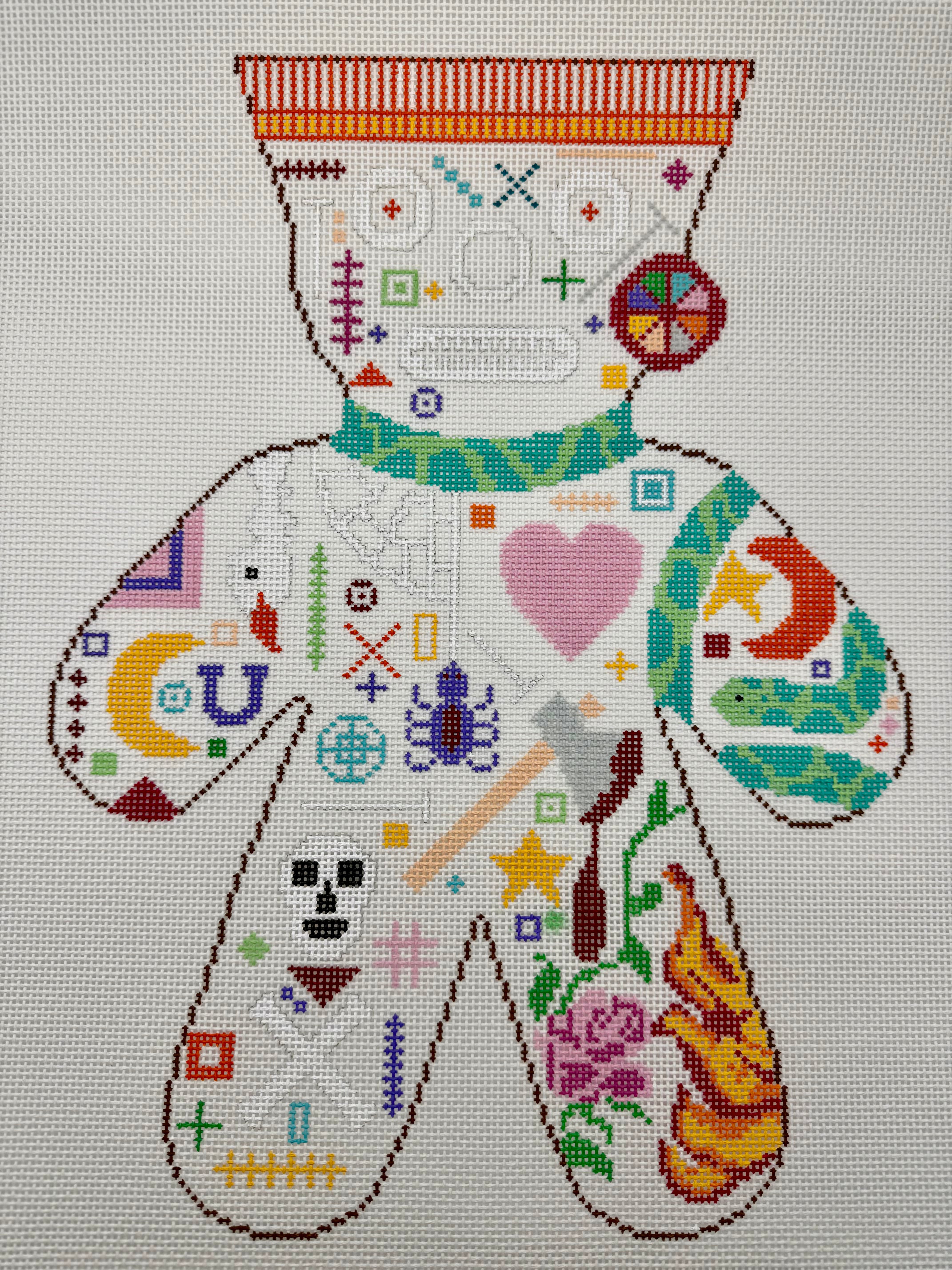Voodoo Doll Rose and Flame #2 – Needle NOLA