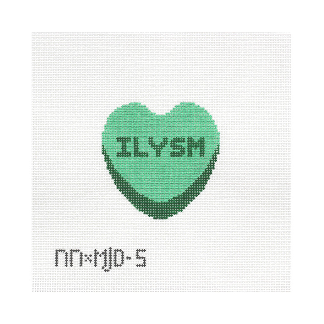 ILYSM Heart Needlepoint Canvas