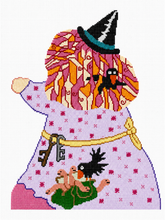 Load image into Gallery viewer, Halloween Witch with Spider and Cauldron Double Sided
