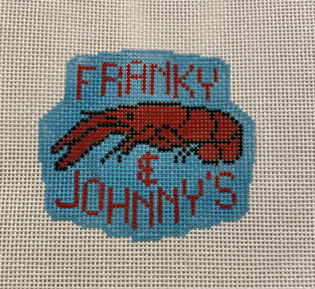 Frankie & Johnny's Needlepoint Ornament