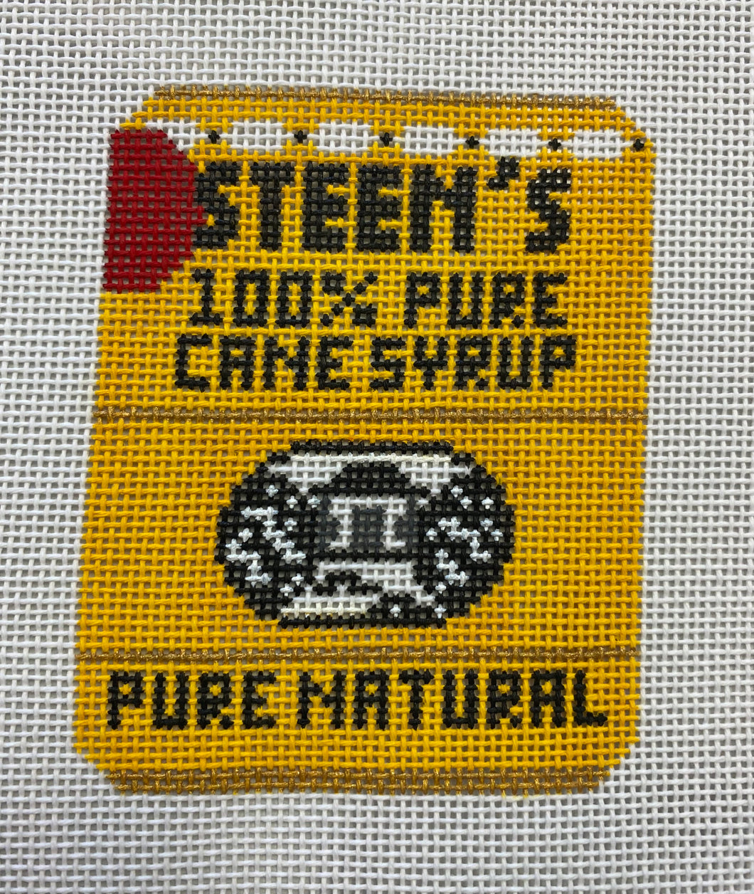 Steen's Cane Syrup Needlepoint Ornament
