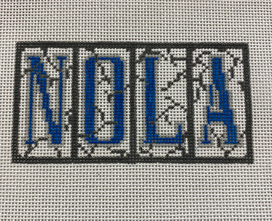 NOLA Street Tiles Needlepoint Ornament
