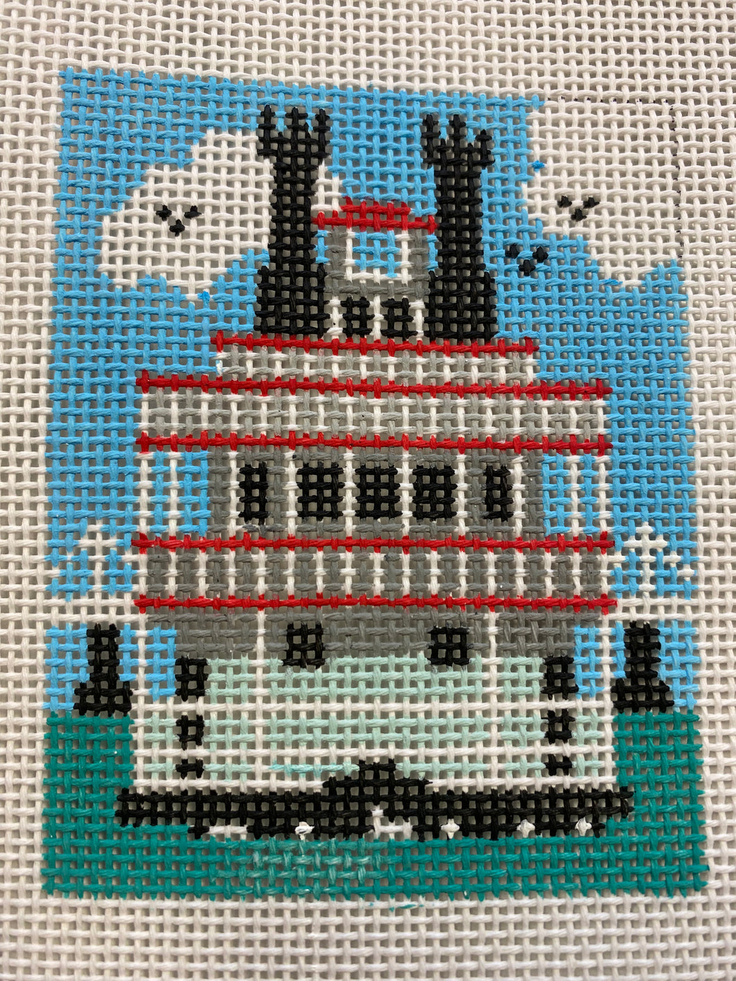 Riverboat Needlepoint Ornament/13 count