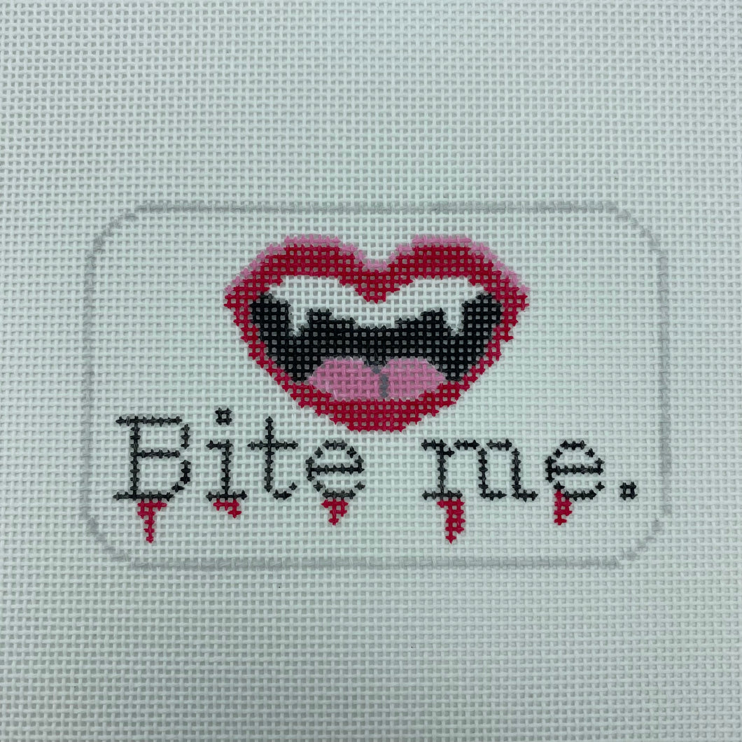 Bite Me Needlepoint Canvas
