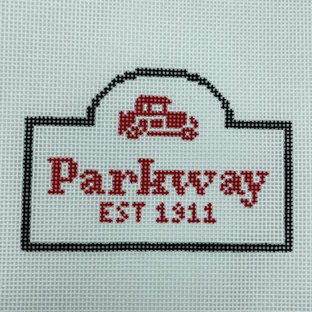 Parkway Bakery Needlepoint Ornament