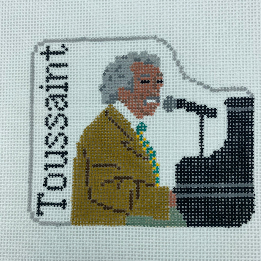 Allen Toussaint Needlepoint Ornament