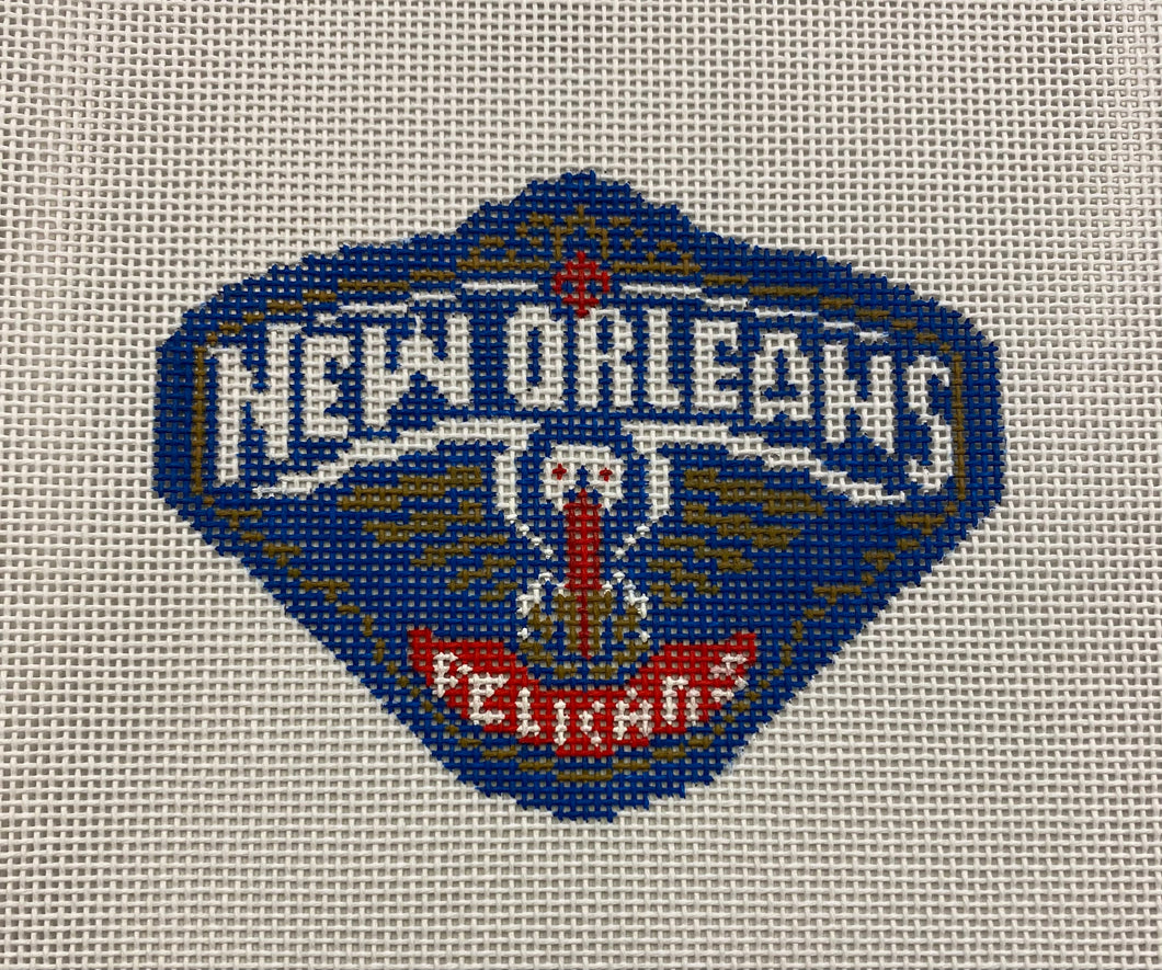 New Orleans Pelicans Needlepoint Canvas