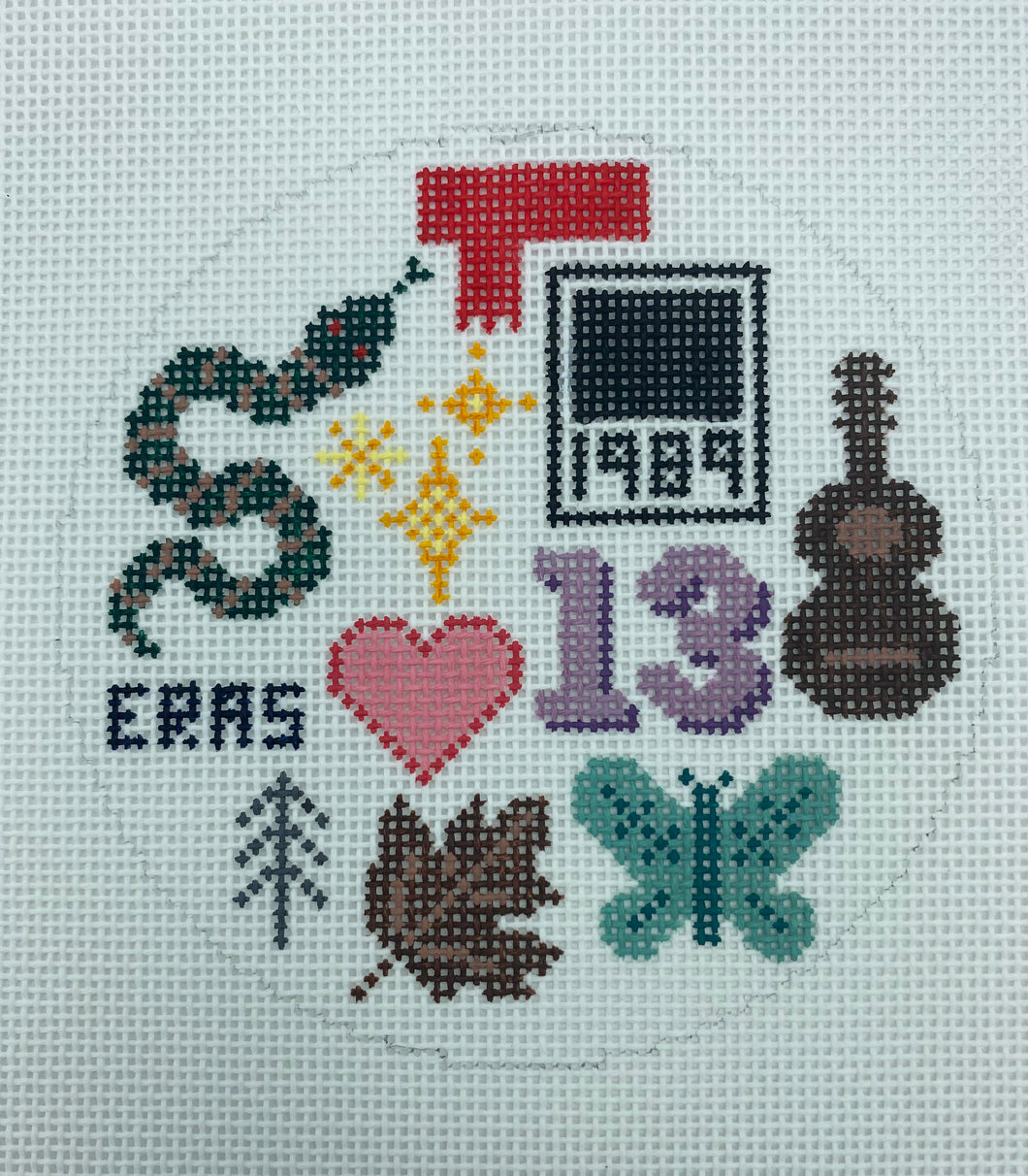 TS Eras Round Needlepoint Canvas