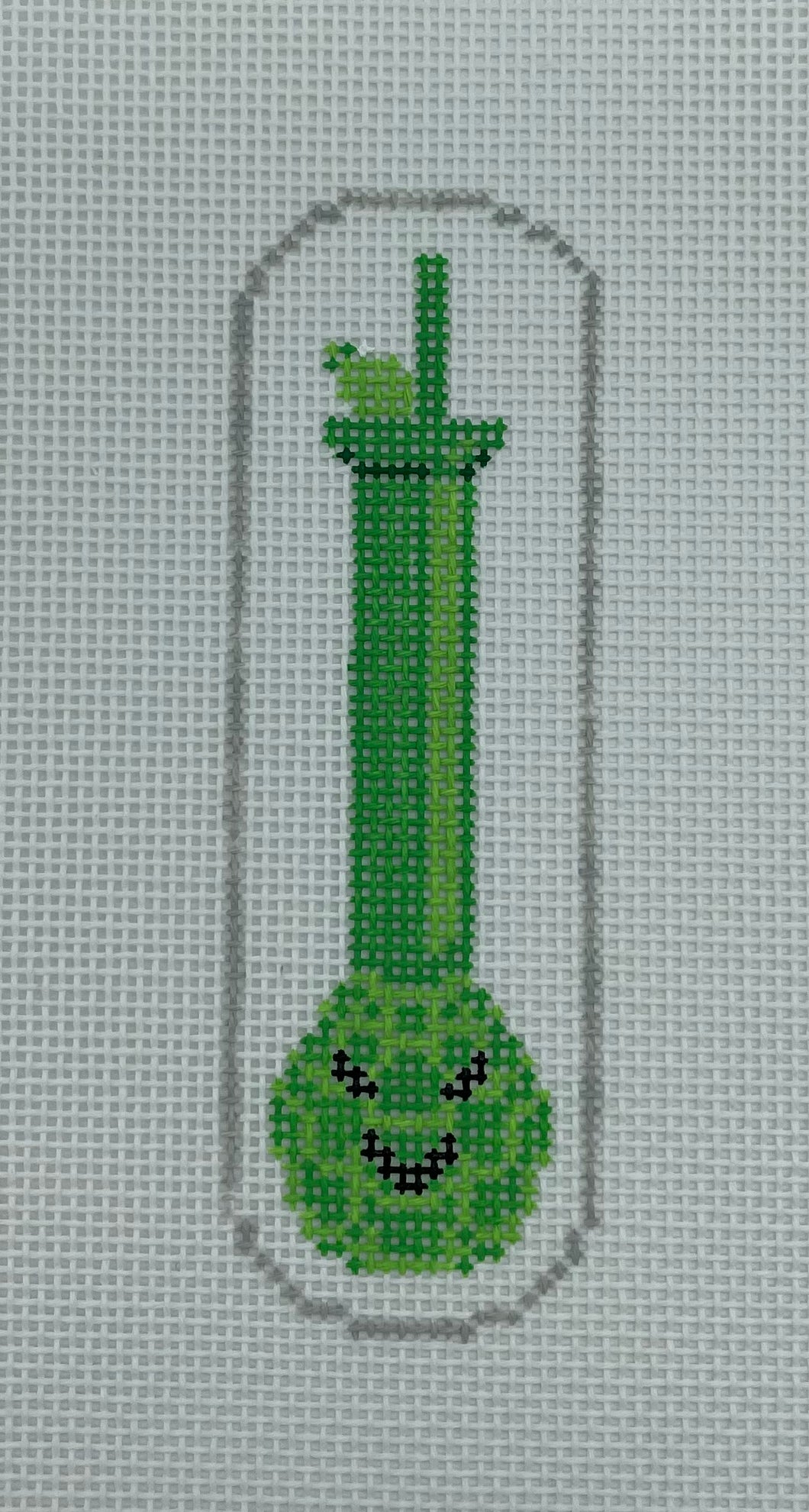 Hand Grenade Cocktail Needlepoint Ornament