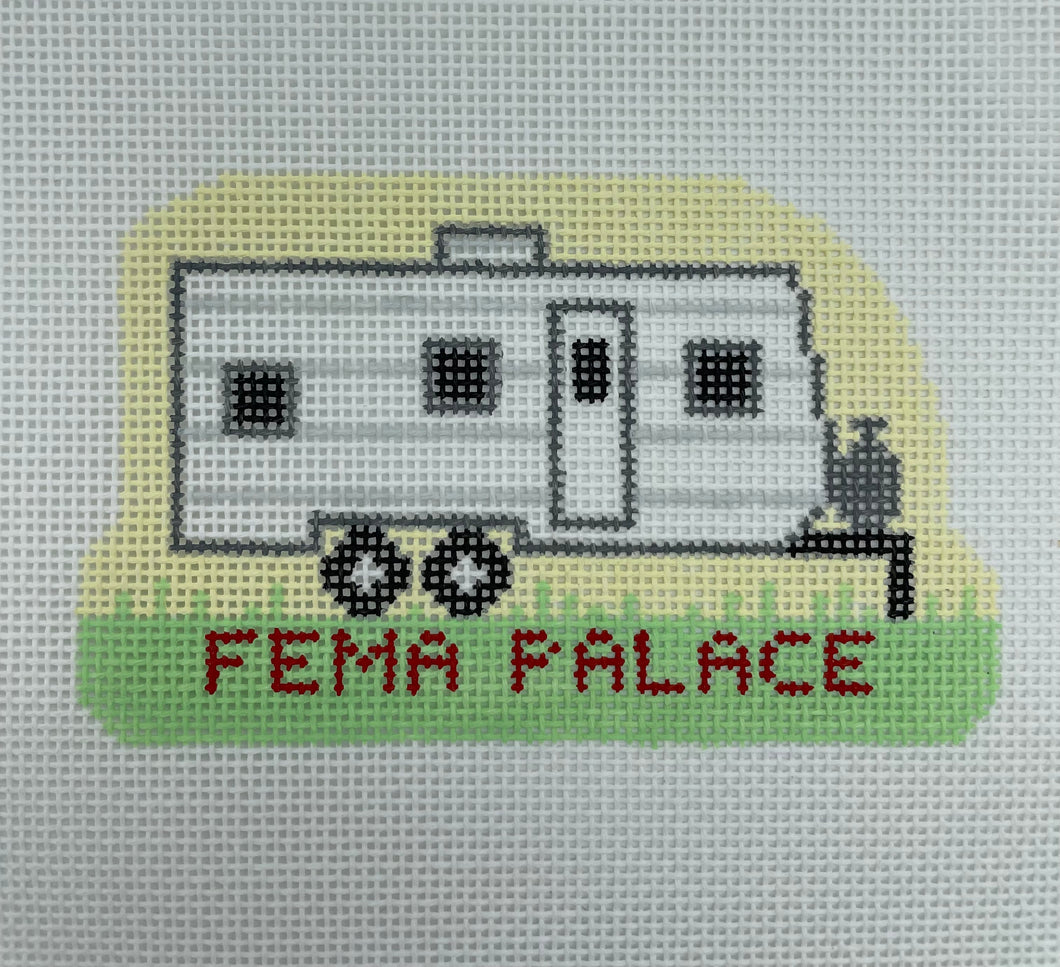 FEMA Palace Needlepoint Ornament