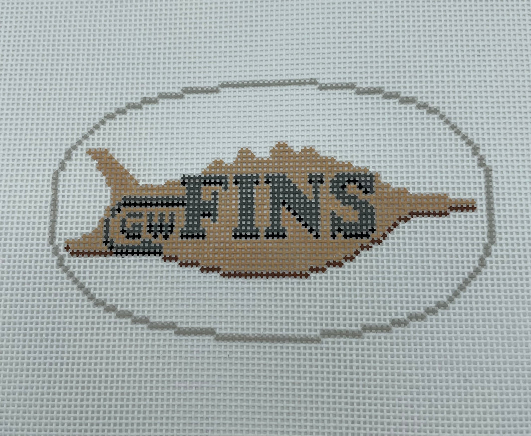 G W Fins Needlepoint Ornament