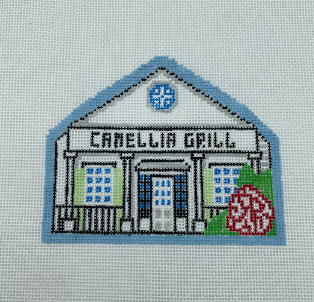 Camellia Grill Needlepoint Ornament