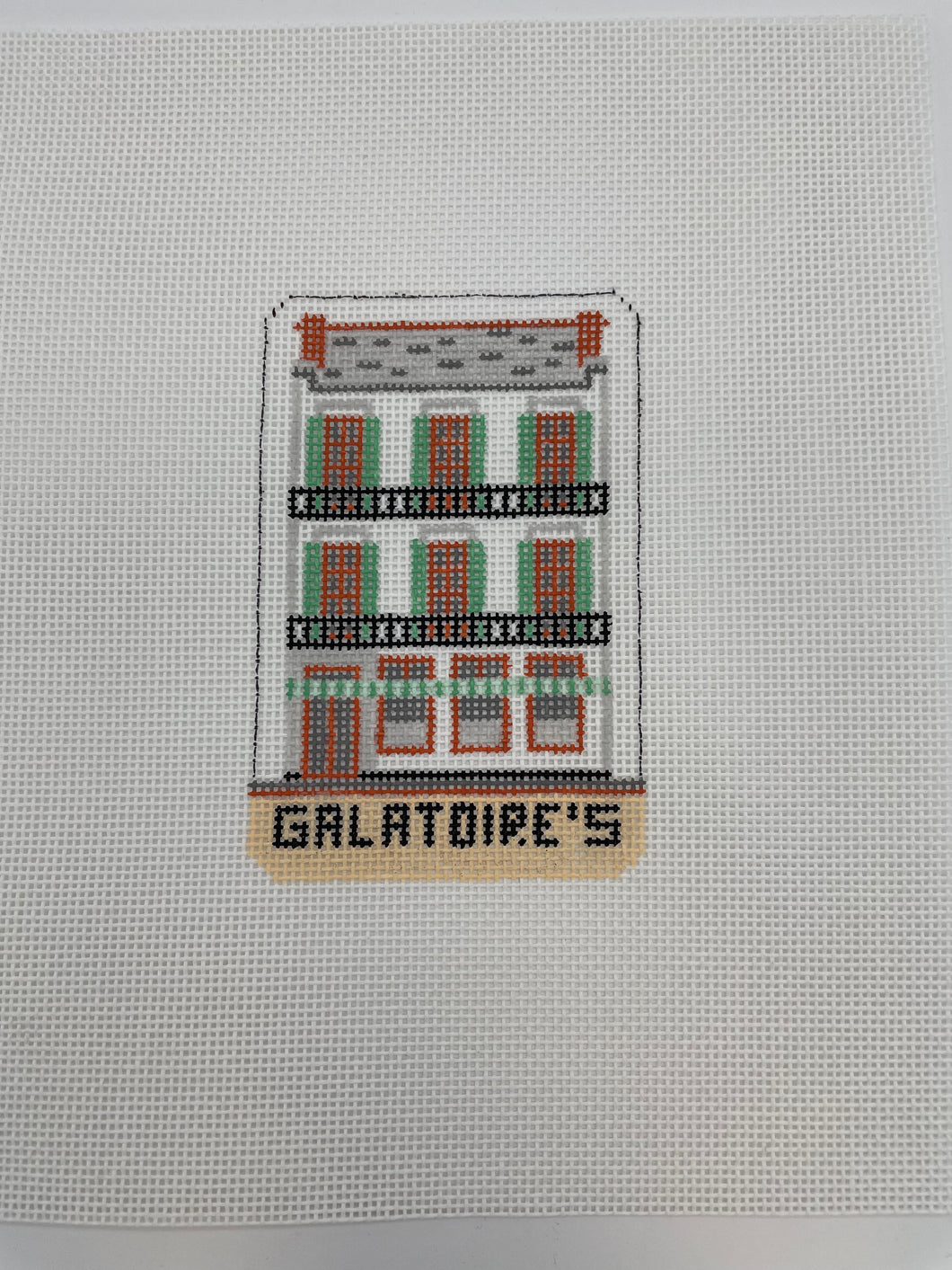 Galatoire's Needlepoint Ornament