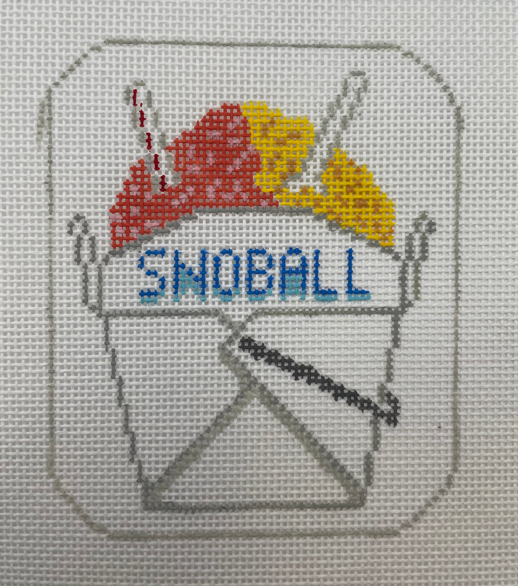 Sno-Ball Needlepoint Ornament