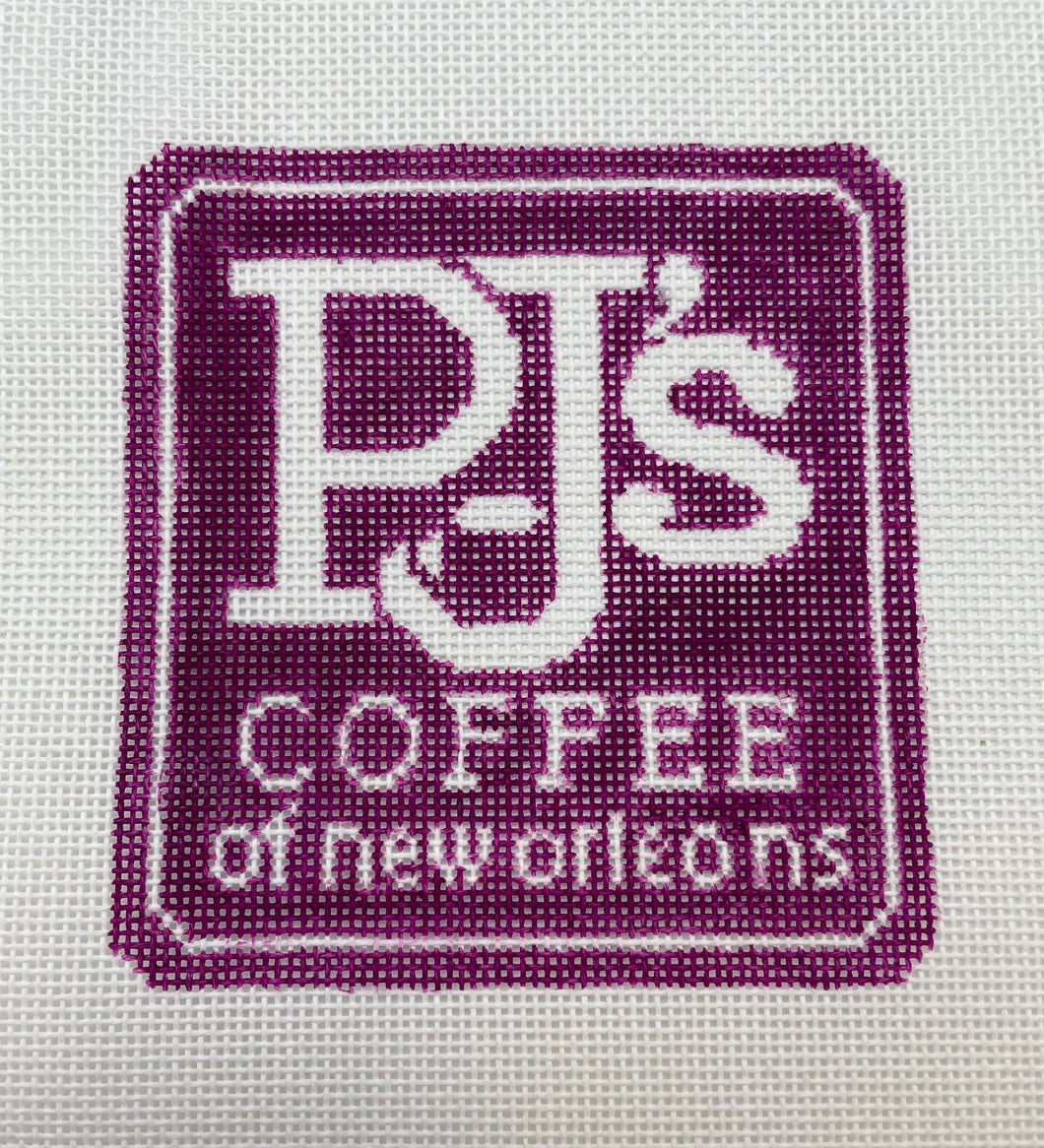 PJ's Coffee Needlepoint Ornament