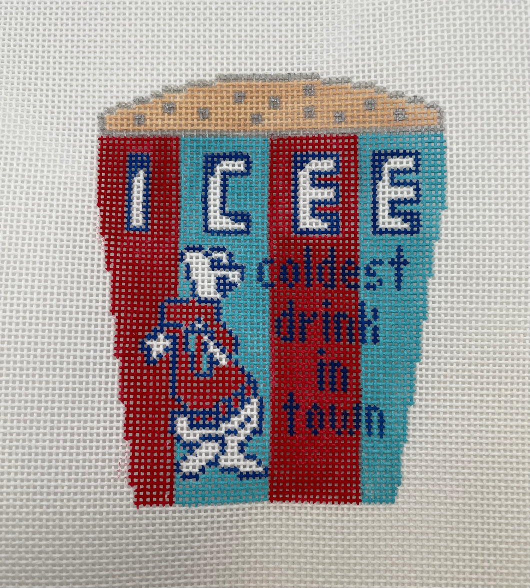 Icee Needlepoint Ornament