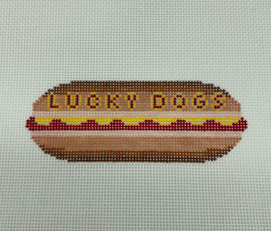 Lucky Dog Needlepoint Ornament