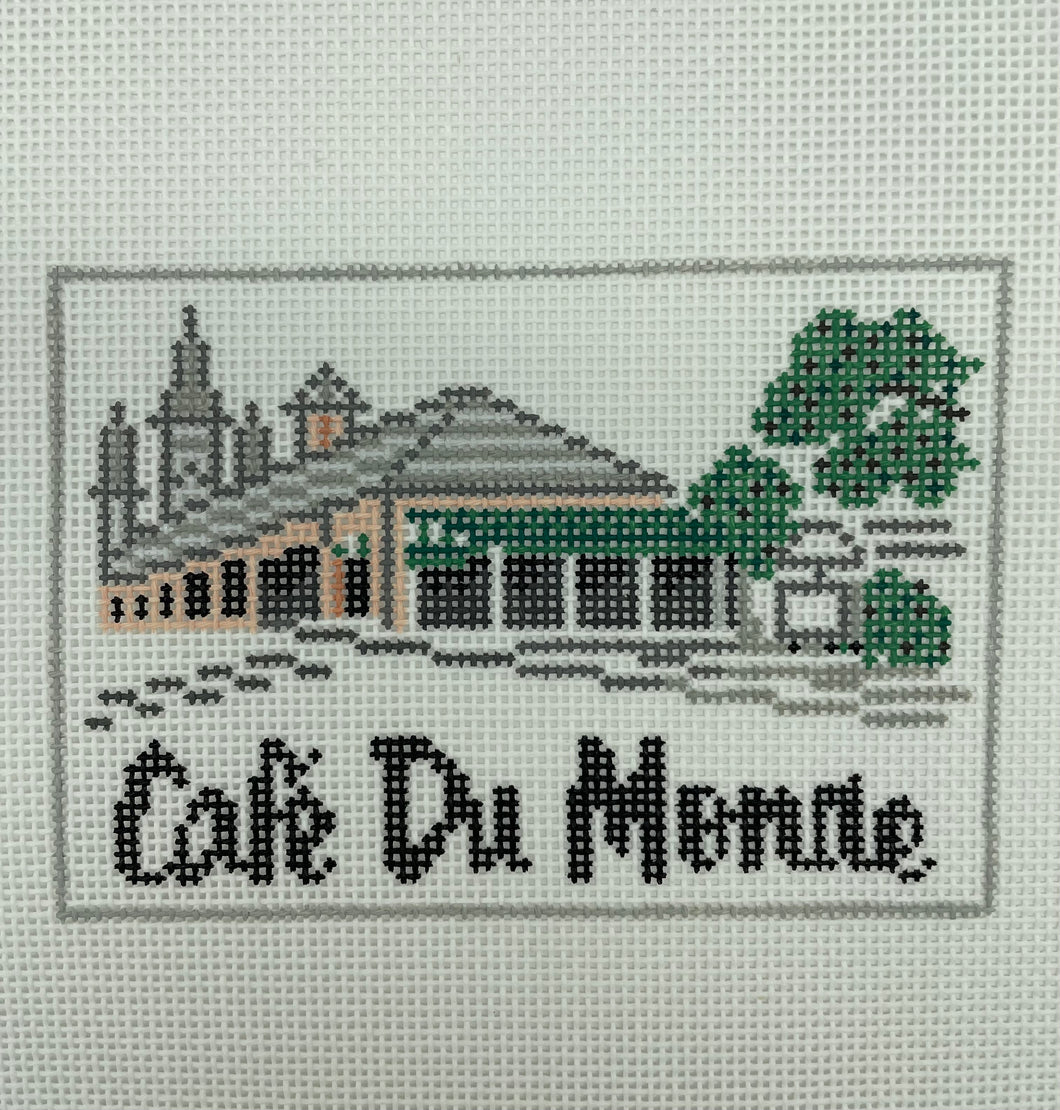 Cafe du Monde Needlepoint Ornament