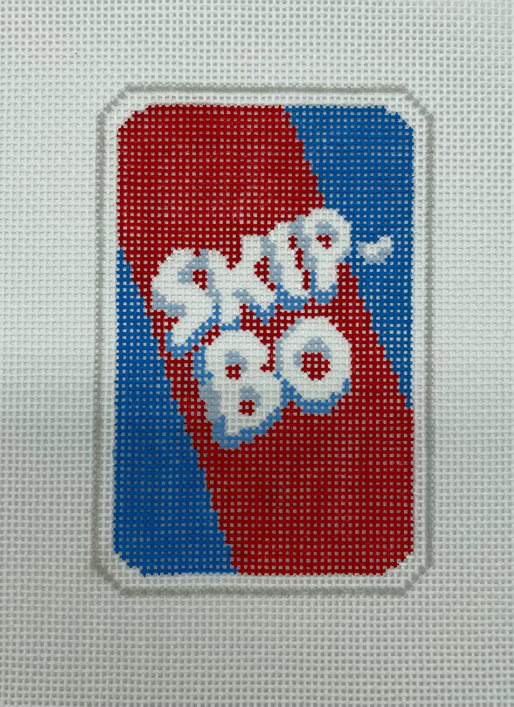Skip-bo Needlepoint Ornament