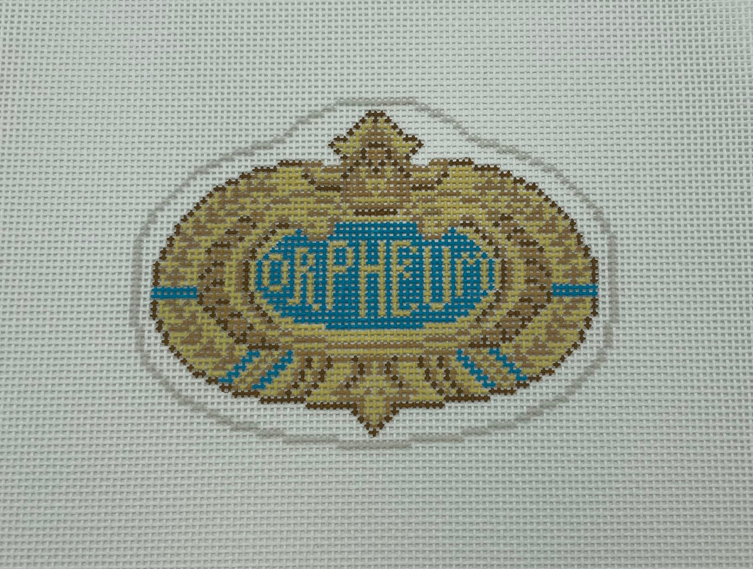 Orpheum Needlepoint Ornament