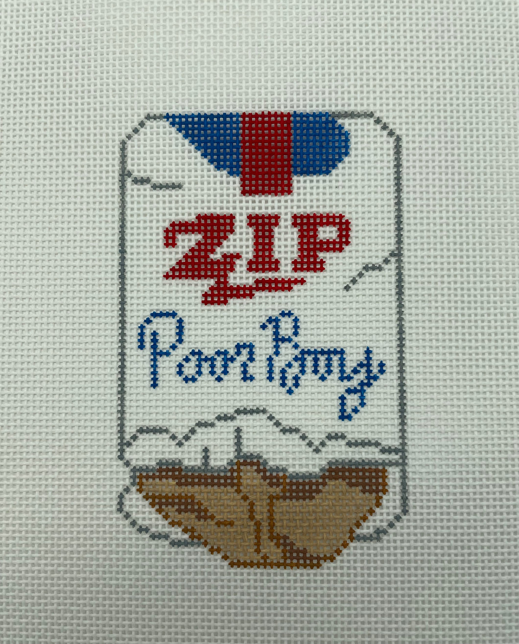 Zip's Po-boy Loaf Needlepoint Ornament