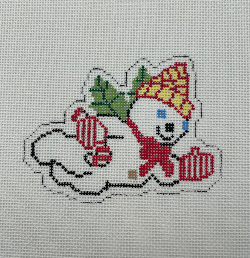 Mr. Bingle (Flying) Needlepoint Ornament