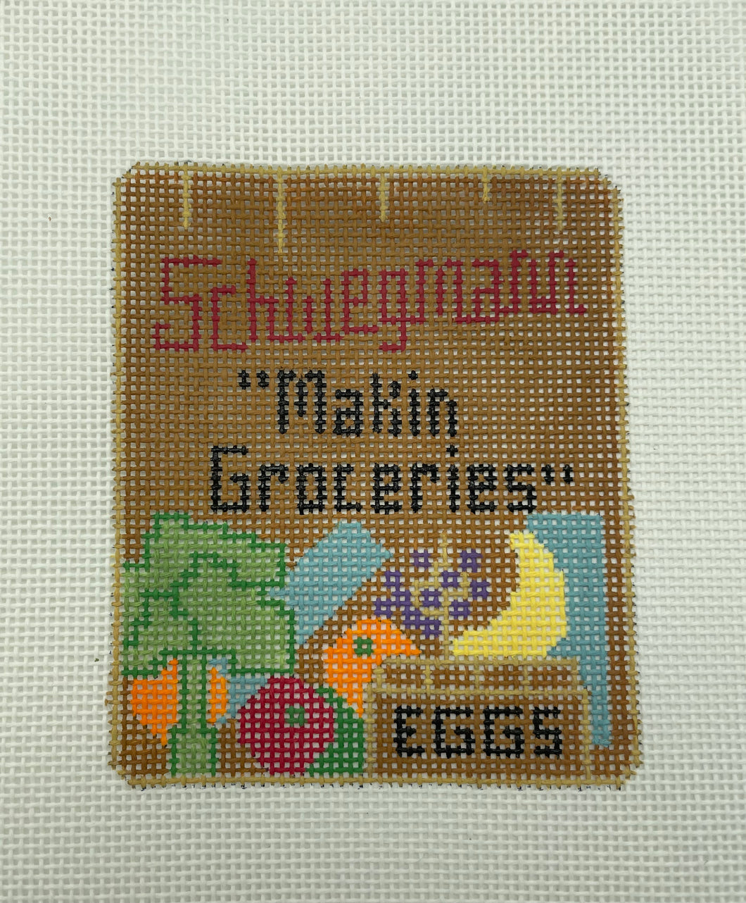 Schwegmann's Bag Needlepoint Ornament