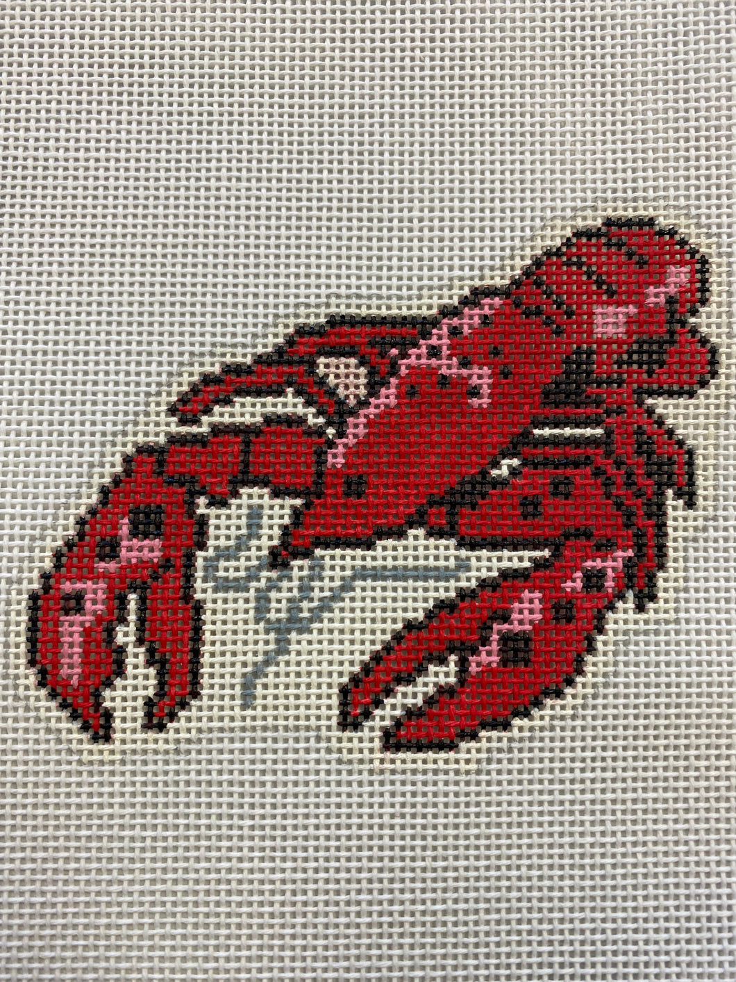 Crawfish Needlepoint Ornament