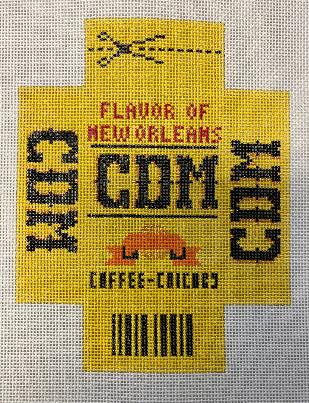 CDM Coffee Needlepoint Ornament
