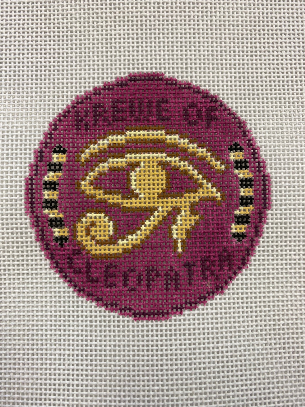 Cleopatra Doubloon Needlepoint Ornament