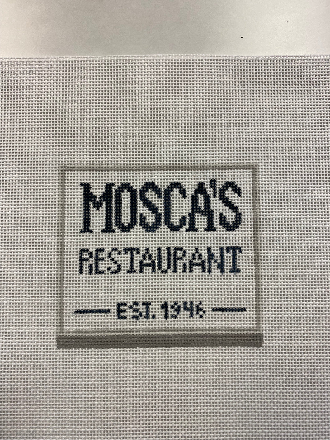 Mosca's Needlepoint Ornament