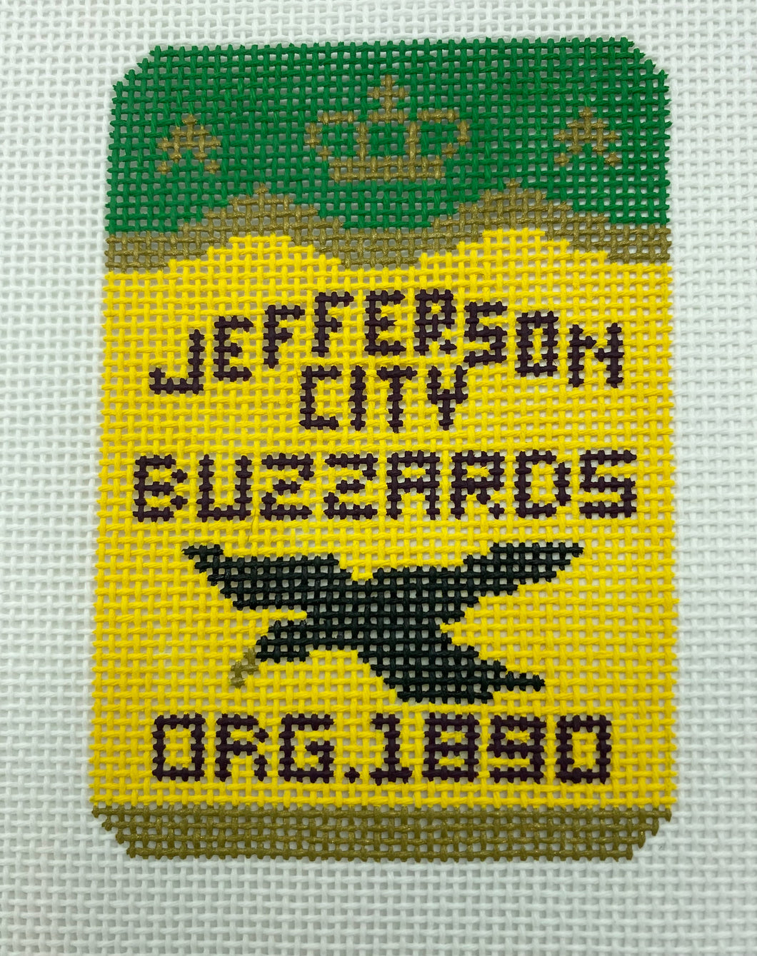 Jefferson City Buzzards Needlepoint Ornament