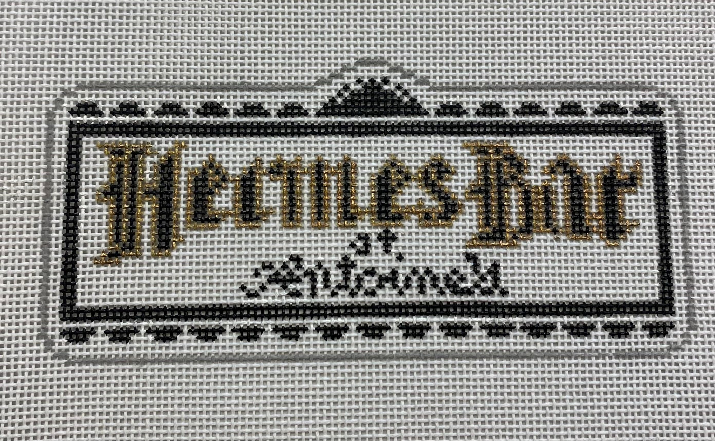 Hermes Bar Needlepoint Ornament Needle NOLA