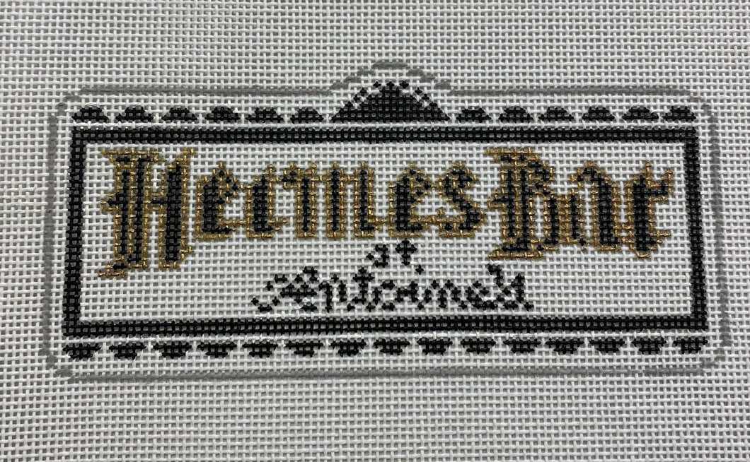 Hermes Bar Needlepoint Ornament