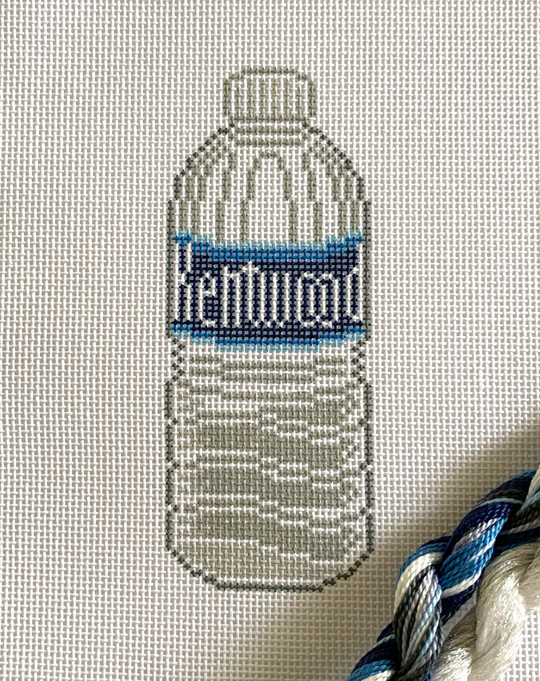 Kentwood Springs Water Bottle  Needlepoint Ornament