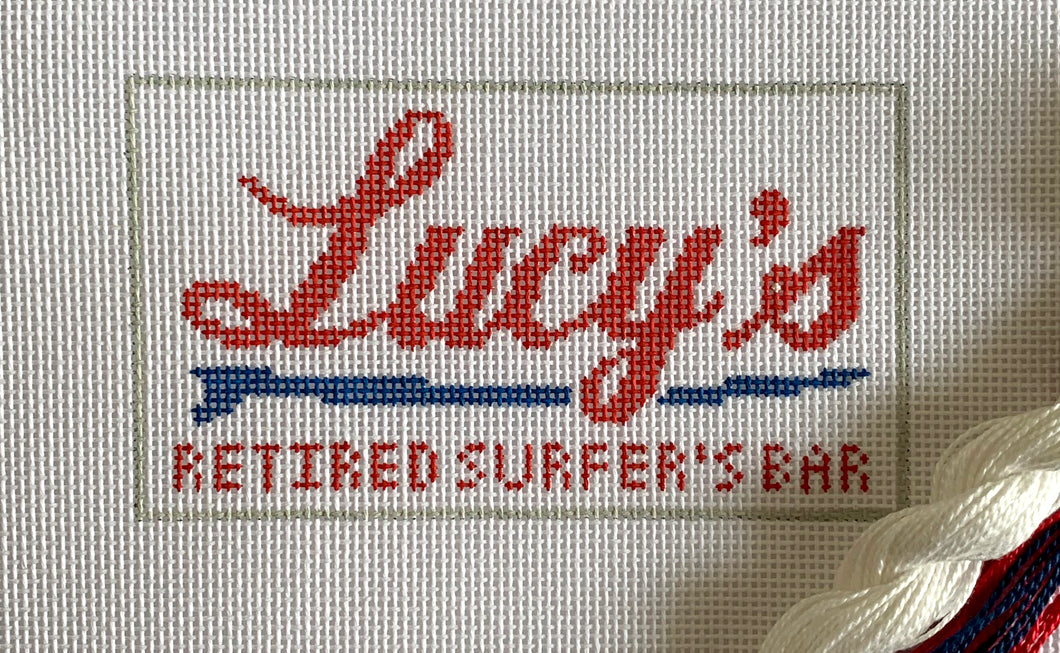 Lucy's Retired Surfer Bar Ornament