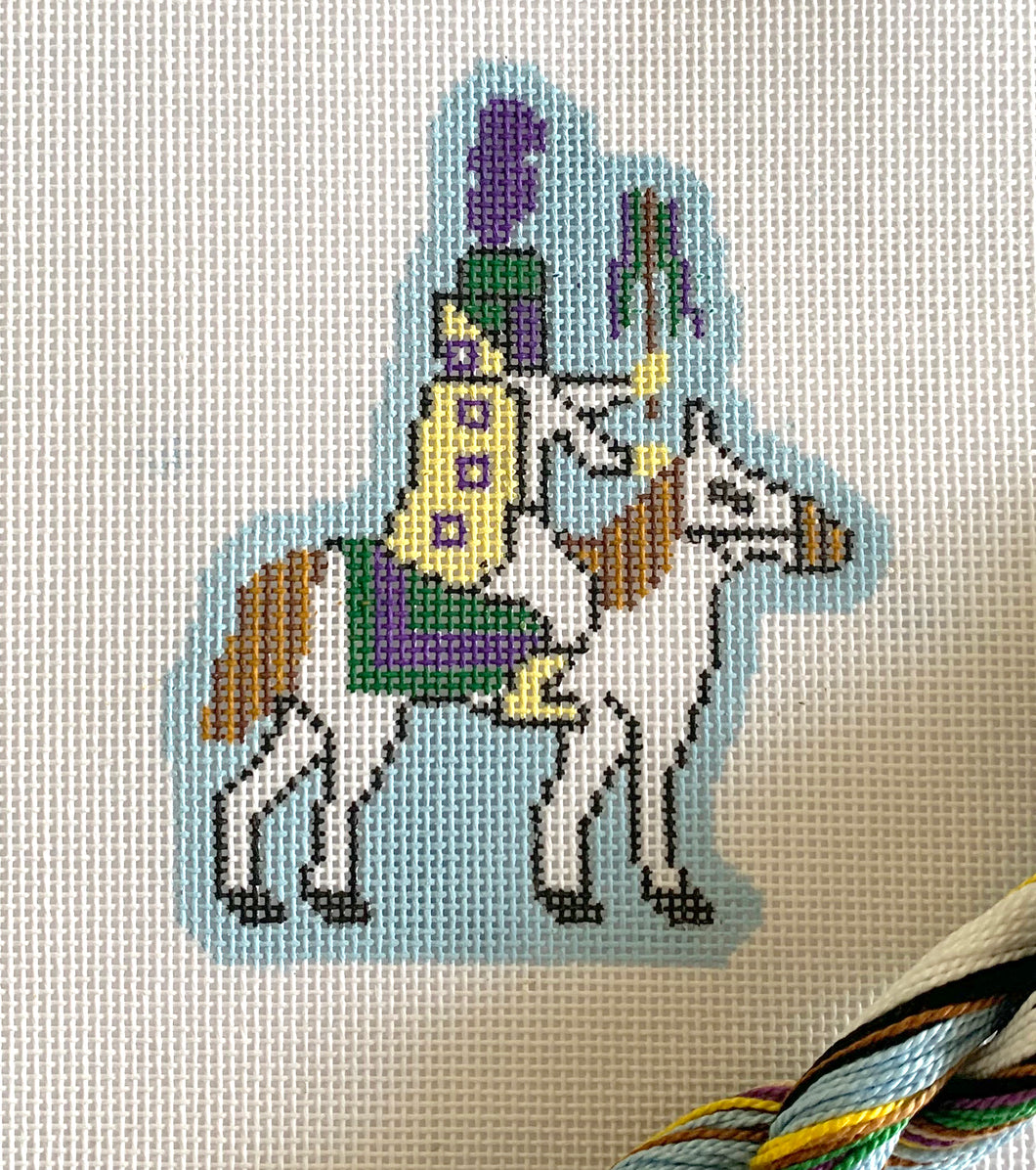 Mardi Gras Lieutenant on Horseback Ornament